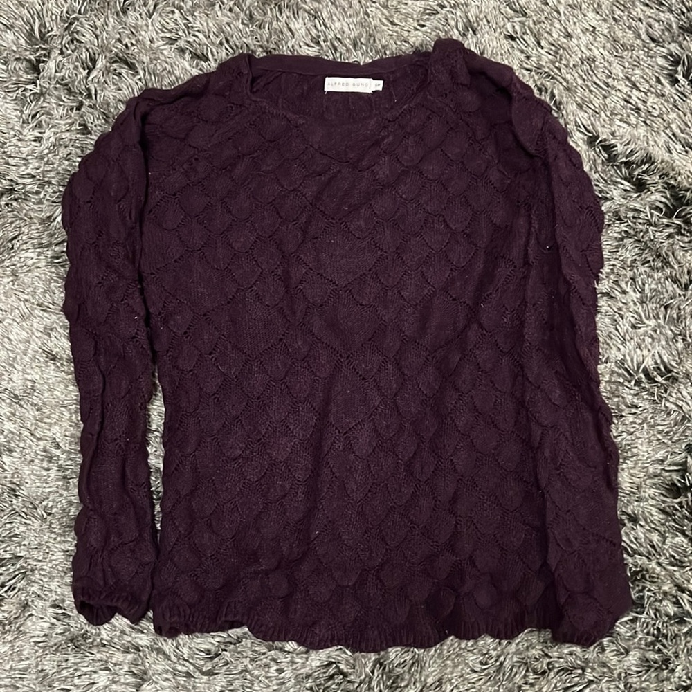 Alfred sung small purple sweater